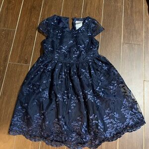 Nannette Midnight Blue Floral Dress